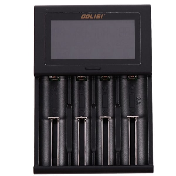LCD Smart Charger I4 2.0A Smart Batterilader Til Aa Aaa 18650 26650 20700 Genopladelig Ion Batteri