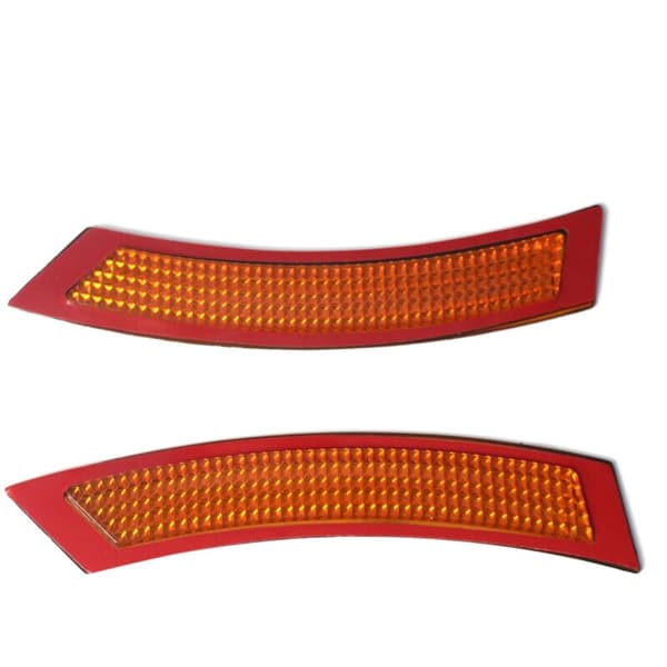 For - E92 / E93 3-serie 07-13 Coupe / Cabriolet støtfangerreflektorer - Rød + Gul