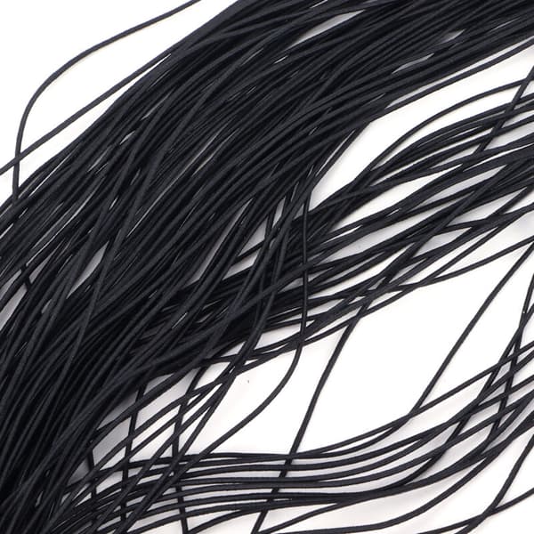100m Rund Elastisk Rep för DIY Pärlarmband Linje Tillbehör Svart
