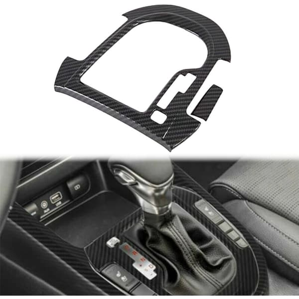 2X Bilfiber Central Gear Shift Panel Indvendig Modifikation til Forte Cerato K3 2019 2020 2021