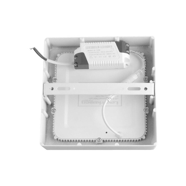 18W LED-kattovalaisin 224x224 mm upotettu neutraali valkoinen (neliö)