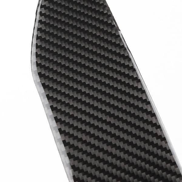 til 370Z 2009-2020 Fiber Stickers Gear Shift Panel Cover Trim Frame Bil Interiør Tilbehør Sort