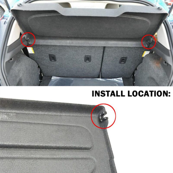 3X Baklucka Lastutrymmes Skyddshyllor Klämmor Hållare för Focus MK3 3 Mondeo 4 MK4 Fiesta MK7 MK8 1539663
