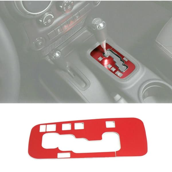 Interiør Gear Shift Panel Dekoration Cover Trim Stickers til Wrangler JK 2011 Up Bil Styling Tilbehør