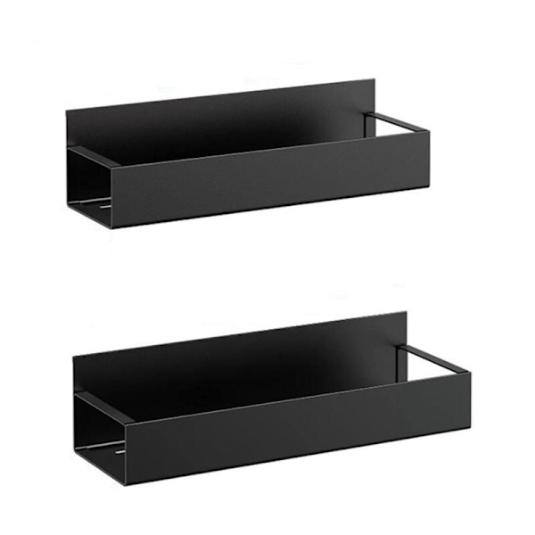 2 st mobila kylskåpsmagnetiska kryddor metall svart