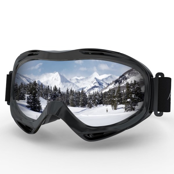 Skibriller Snowboardbriller for menn, kvinner og ungdom Skibriller, 100 % UV-beskyttelse Vindtette snøbriller ATV snøscooter Ski skøytebriller