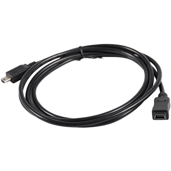 1,5 m:n Mini USB B 5-nastainen uros-A-jatkokaapeli, sovitin, musta
