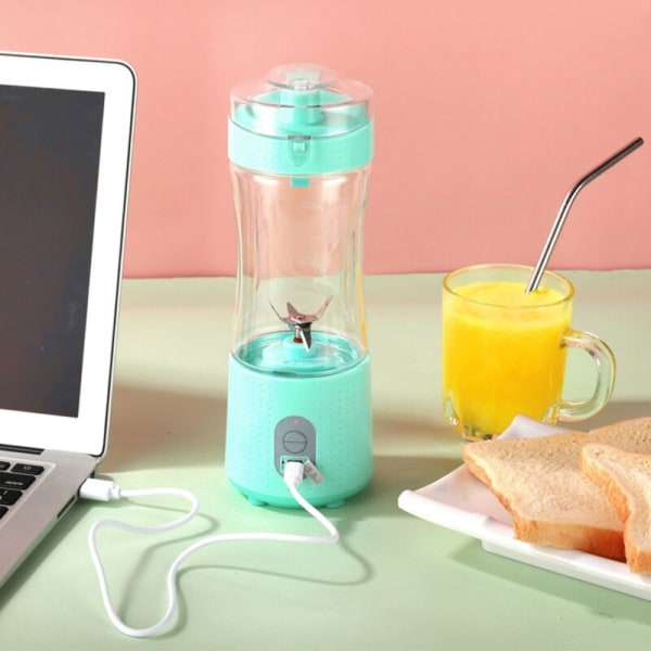 380ML Bärbar Blender för Smoothies, Juicer och Shakes 4000MAh Mini Blender för och Resor-Mörkblå