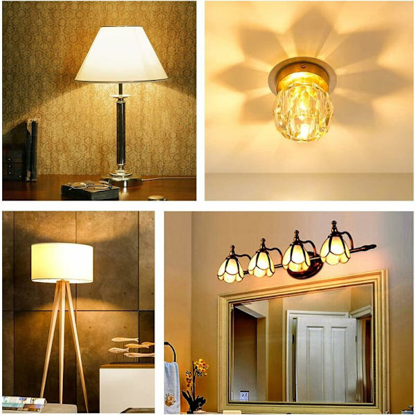 G9 LED-lampor dimbara, 4W motsvarande 40W halogen, 480 LM, varmvit 3000K, standard G9-sockel, 360° rotationsvinkel, för takbelysning, kök,
