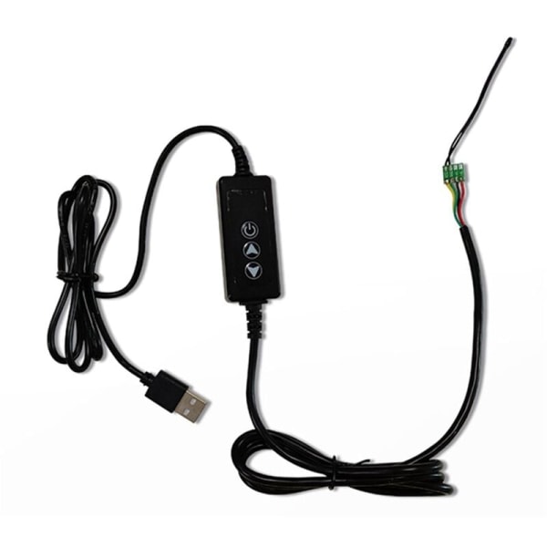 USB Mini Termostatkontakt LED Digital Kontrol Temperaturregulator Termometer Termoregulator DC 5-24V 12V