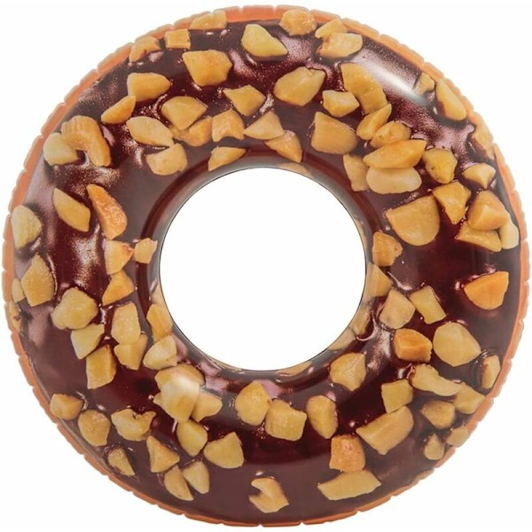 Donut rørformet redningsbøje i chokolade og hasselnød - 114 cm