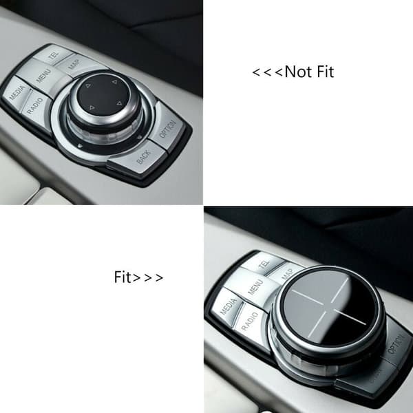 Rød Aluminium Midtkonsoll IDrive Multimedia Controller Knapp Ring for - 1 2 3 4 5 6 7 Serie X3 X4 X5 X6