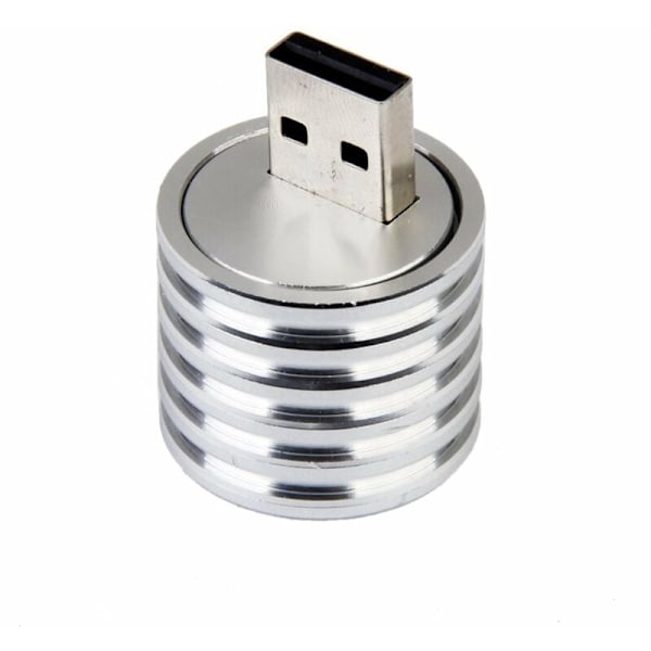 Elektrisk aluminium lommelygte 3W USB LED lommelygte: hvid