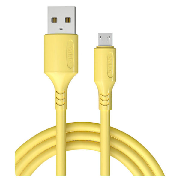 1,8M färgad flytande silikon datakabel lämplig för mikrofon USB-laddningskabel USB-adapter datakabel D