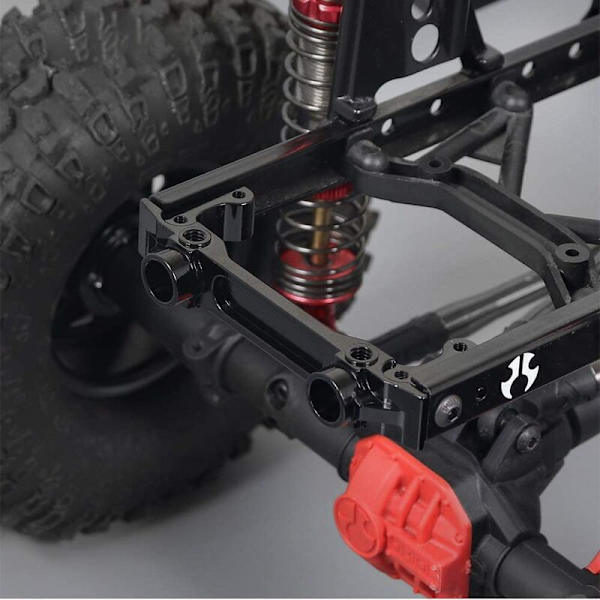 Aluminiumlegering Bakre Stötfångare Fäste med Servo Fästen för 1/10 RC Axial Scx10 Ii 90046 90047