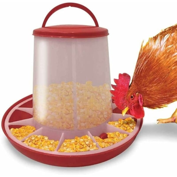 Foderautomat för fjäderfä, kycklingar, spillfri, 3 kg