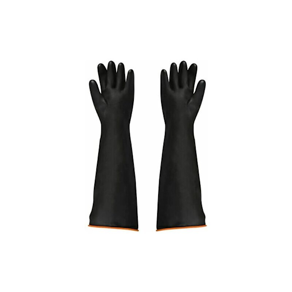 Sorte Latex Industrielle Handsker Syre- og Alkali-Resistente Tykke Lysende Anti-Kemiske Handsker Mineindustrien Landbrug Skovbrug Fiskeri Arbejdskraft Pro