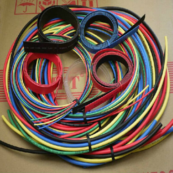 2X 55M/11 Storlekar Värmekrympslangssats Färgad Slang Hylsa Kabel 6 Färger