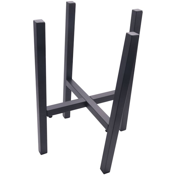 Metalliskt växtställ för inomhusbruk med justerbar bredd, passar krukor på 20,5-28,5 cm, Mid-Century-ställ för hörnvisning