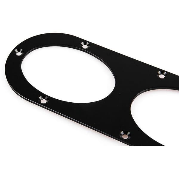 2 stk. Universal bakfanger racing luftfordeler diffusorpanel i aluminiumlegering for bilstyling