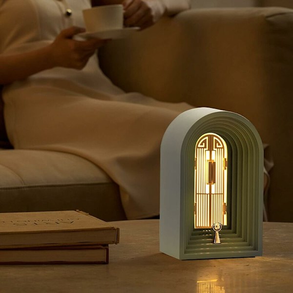 Mini Bluetooth-högtalare med skrivbordslampa - Bärbar sänglampa - Liten högtalare - Justerbar LED-läsning - Bordslampa för hem, kontor, sovande 1200m