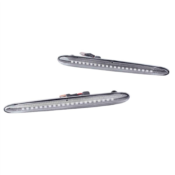 Dynamisk bil LED-lys for sidemarkør blinklystilbehør, 2010-2021, transparent