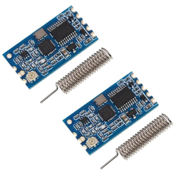 2 kpl -12 433 MHz SI4463/SI4438 sarjaporttimoduuli 1000M Korvaa Bluetooth antennilla