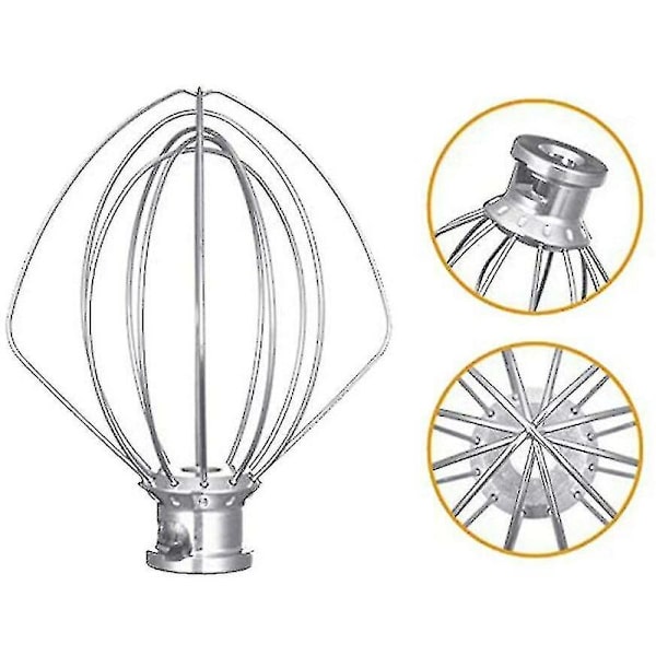 Rustfrit stålpiskeris 5k452ww til Kitchenaid køkkenmaskine