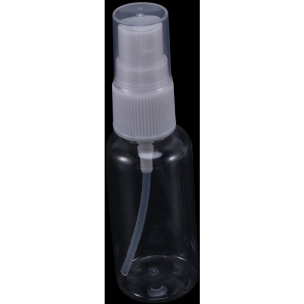 40 st 30 ml (1 oz) klara plastsprayflaskor, bärbara påfyllningsbara för resor, rengöring, eteriska oljor