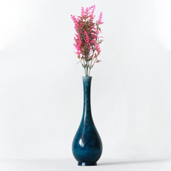 Konstgjorda Lavendelblommor 9 Pack Falska Utomhus för Dekoration UV-Resistenta Ingen Fading Plast Faux Växter