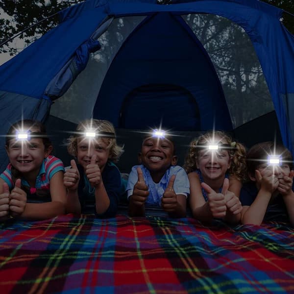 30 LED-klipslampe for voksne og barn, utendørs hodelykt med justerbart hodebånd, vanntett