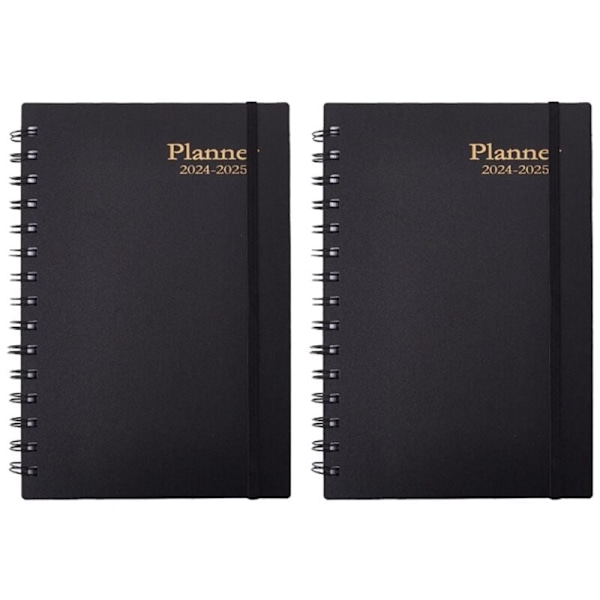 Weekly Appointment Book, Appointment Notebook, Black