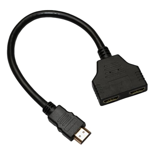 Hdmi Splitter Hdmi Splitter Kabel Adapter 1 Ind 2 Ud Hdmi Han-