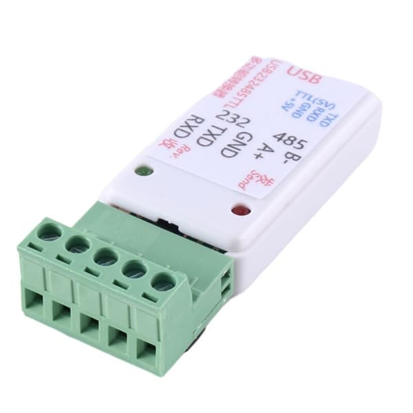 3 i 1 USB 232 485 til RS485 / USB til RS232 / 232 til 485 Ch340 Konverteradapter med LED til WIN7, Linux PLC Adgangskontrol