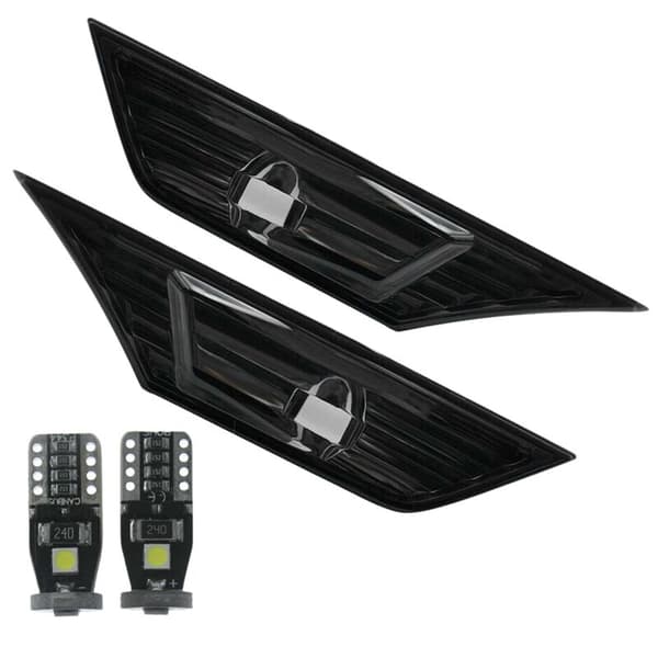 2X Sidoljus Röktonade Linser Med LED för 2016-19 JDM