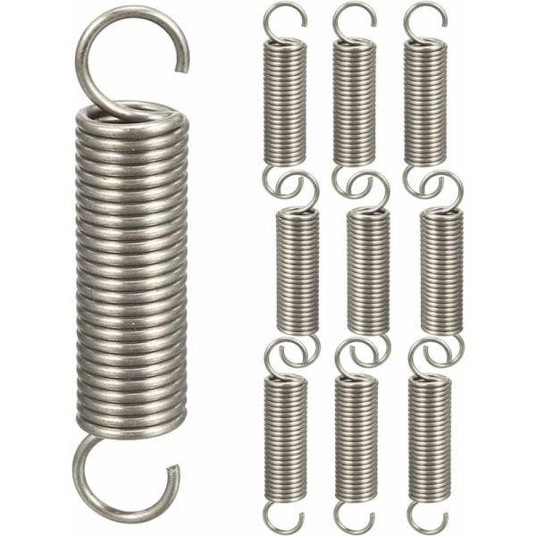 10 st Dubbelkrok Fjäderspänningsfjädrar, Tryckfjädrar Fjäderkrok Fjädersortiment, 1,21145 mm