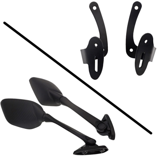 1 Set Motorcykel Modifierad Sidospegel Fäste för Pcx150 Pcx125 2018-2020 Fiber Mönster
