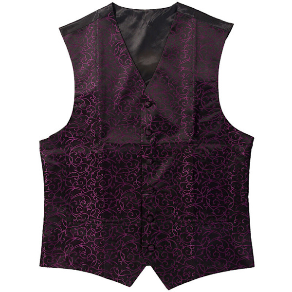 Bröllopsväst för Top Swirl (Svart / Lila XXXL / UK 46)