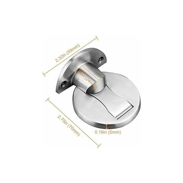 Magneettinen Ovipysäkkäin Satin Nickel - Näkymätön Lukko Ruostumattomasta Teräksestä Liimalla (2 kpl)