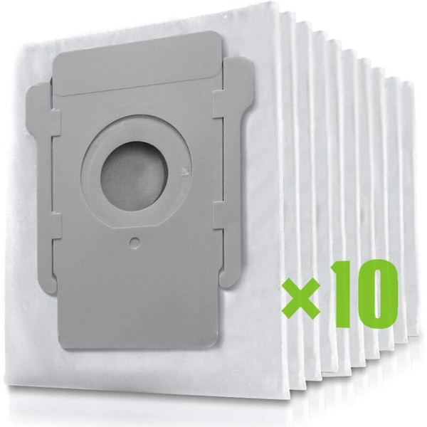 10 stk Irobot Roomba i7-poser, erstatningsstøvsugerposer for iRobot Roomba i7 i7+ / i7 Plus E5 E6 E7 S9 S9+ støvsuger