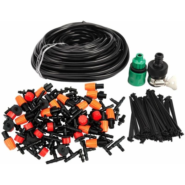 Automatic Watering System with Drip Irrigation, 25M Garden Irrigation System, Automatic Watering Kit on Adjustable Dripper