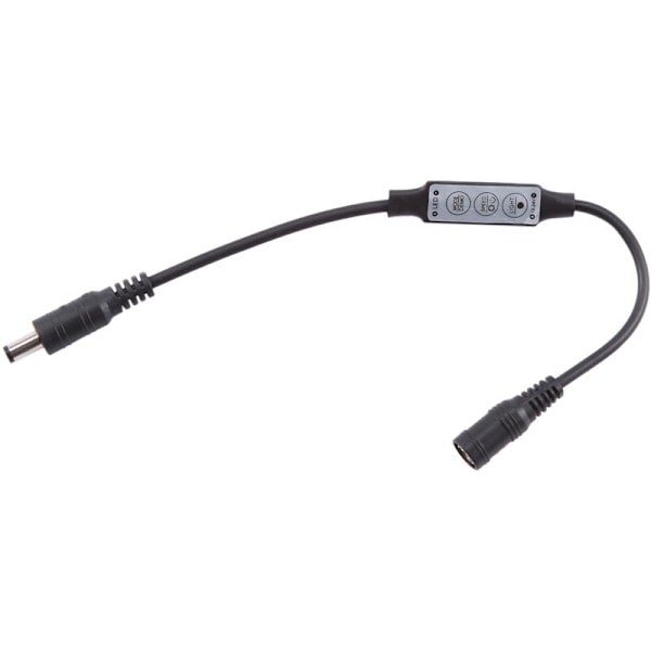 Mini Fjärrkontroll Dimmer 12A 12V-24V för LED-Strips Monokrom Strip Controller Svart