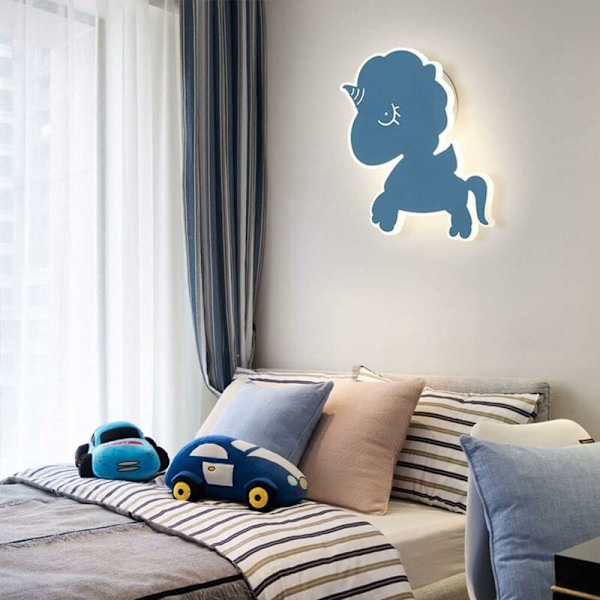 LED Unicorn Vegglampe Barnerom Gutter Jenter Barn Vegglampe Leselampe Soverom Sengelampe Unicorn Nattelykter Babylys Stemningslys for Barn