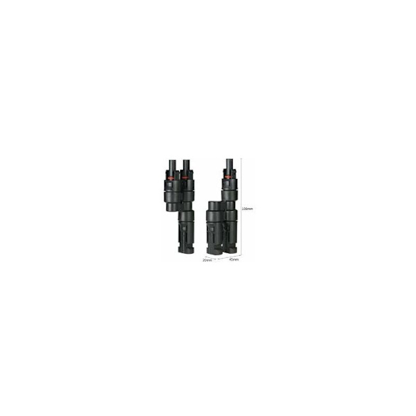 1 Par MC4-grenkontakter Solpaneladapter