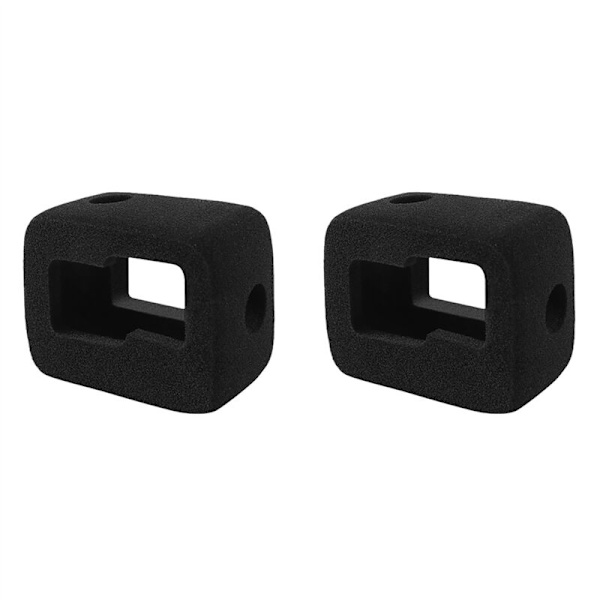 2X Skumskydd för GoPro9 HERO9 Vindskydd Vindruta Cykling Brusreducering Skydd Anti-Repor Tillbehör