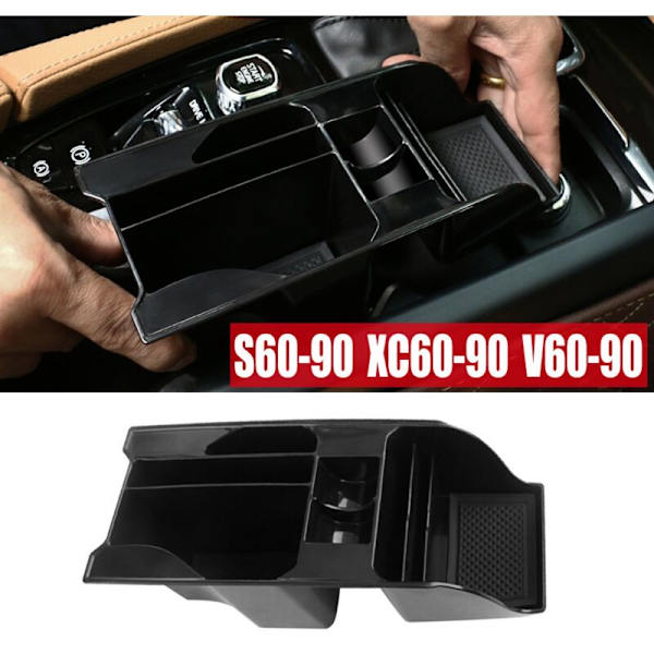 Bilens centrala kontrollförvaringsarmstöd Organizer för S90 XC60 XC90 S60 V90 2018 2019