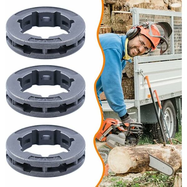 3/8\" 7T fälgkedjehjul 22mm för Husqvarna 362 365 371 372 STIHL 046 064 066 MS361 MS362 MS440 MS441 MS460 MS660 Motorsåg（4st）