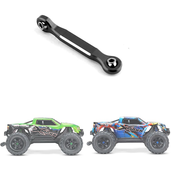 Aluminiumslegering Servo Styrestang for 1/5 Xmaxx 6S 8S RC Monster Truck Oppgraderingsdeler, Svart