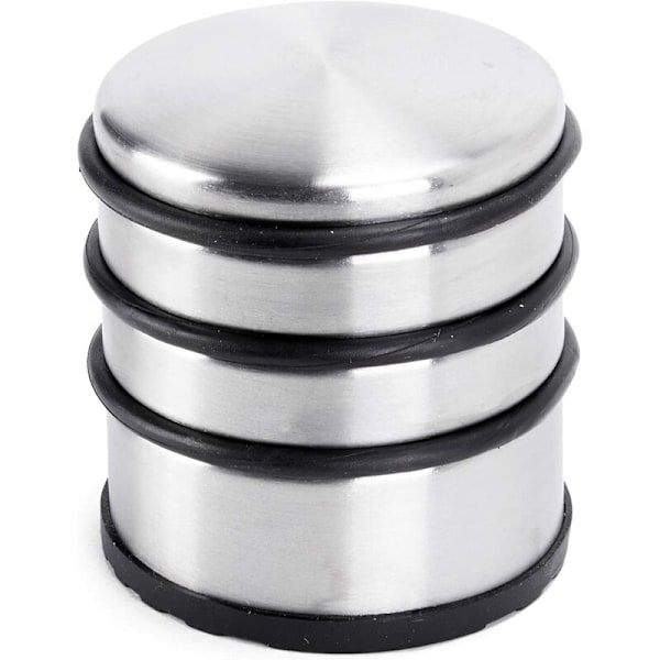 Dörrstopp i rostfritt stål, 7x8cm (LxB) Dörrkil 1 kg för tunga dörrar - Design Rostfritt stål Halkskydd för hala golv - Set av