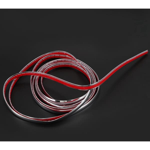 2x Krom självhäftande remsa silverfärg 12mm 3 meter Auto